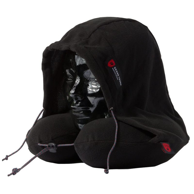 Grand Trunk Hooded Travel Pillow: 360 Neck and Head Support, High-Grade Memory Foam, Adjustable Light-Blocking Hood, Carry Bag Included - Perfect for Car or Airplane Sleeping - Image 1
